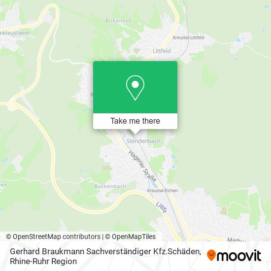 Gerhard Braukmann Sachverständiger Kfz.Schäden map