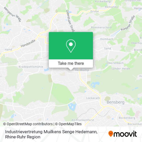 Карта Industrievertretung Muilkens Senge Hedemann