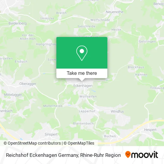 Reichshof Eckenhagen Germany map