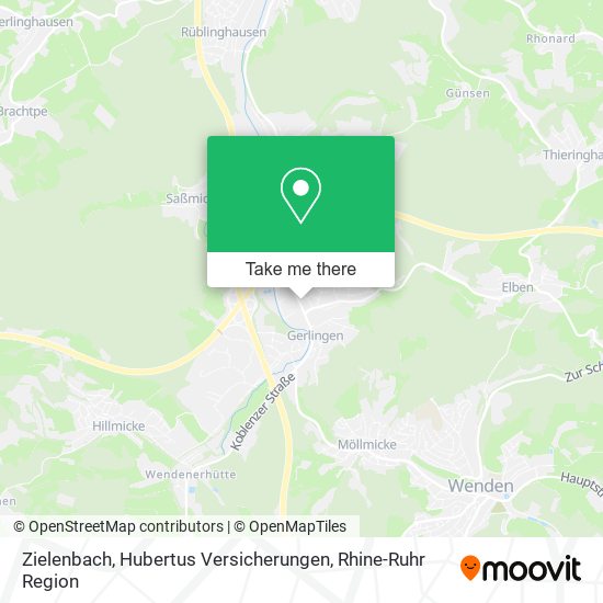 Zielenbach, Hubertus Versicherungen map