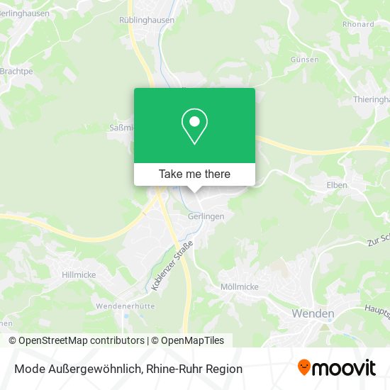 Mode Außergewöhnlich map