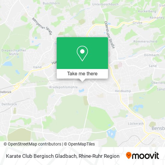 Karate Club Bergisch Gladbach map