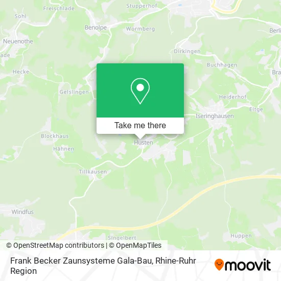 Карта Frank Becker Zaunsysteme Gala-Bau