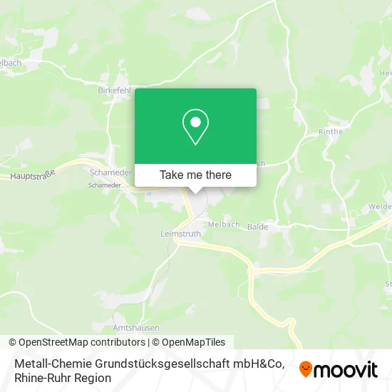 Metall-Chemie Grundstücksgesellschaft mbH&Co map