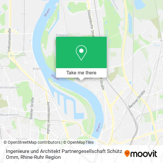 Карта Ingenieure und Architekt Partnergesellschaft Schütz Omm