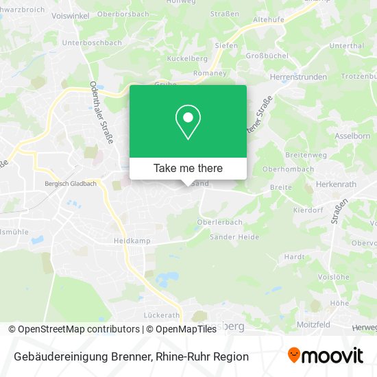 Gebäudereinigung Brenner map