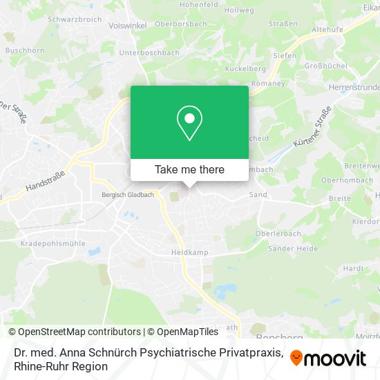 Карта Dr. med. Anna Schnürch Psychiatrische Privatpraxis