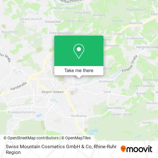 Карта Swiss Mountain Cosmetics GmbH & Co