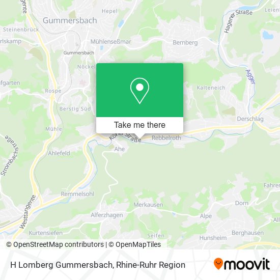 H Lomberg Gummersbach map