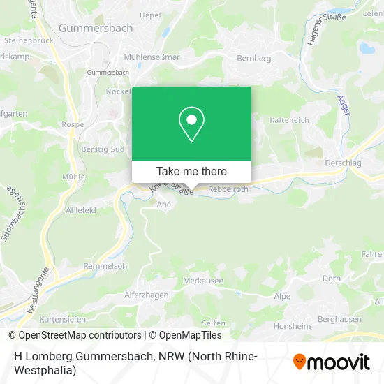 H Lomberg Gummersbach map