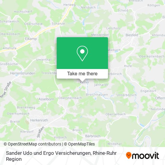 Sander Udo und Ergo Versicherungen map