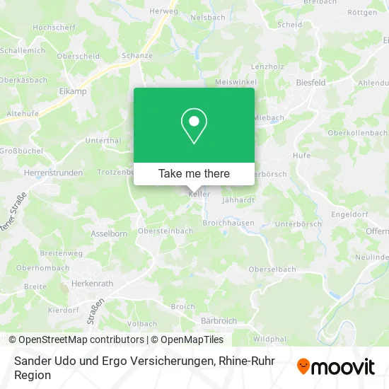 Карта Sander Udo und Ergo Versicherungen