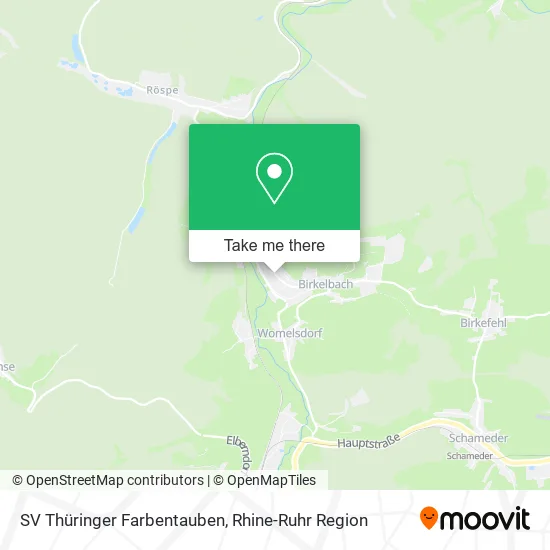 Карта SV Thüringer Farbentauben