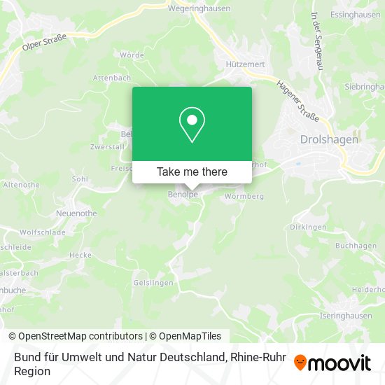 Bund für Umwelt und Natur Deutschland map