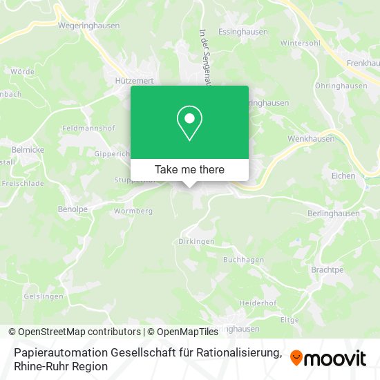 Papierautomation Gesellschaft für Rationalisierung map