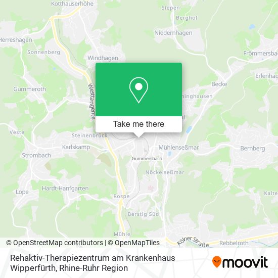 Rehaktiv-Therapiezentrum am Krankenhaus Wipperfürth map