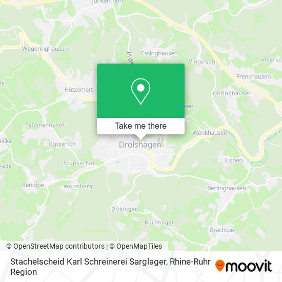 Stachelscheid Karl Schreinerei Sarglager map