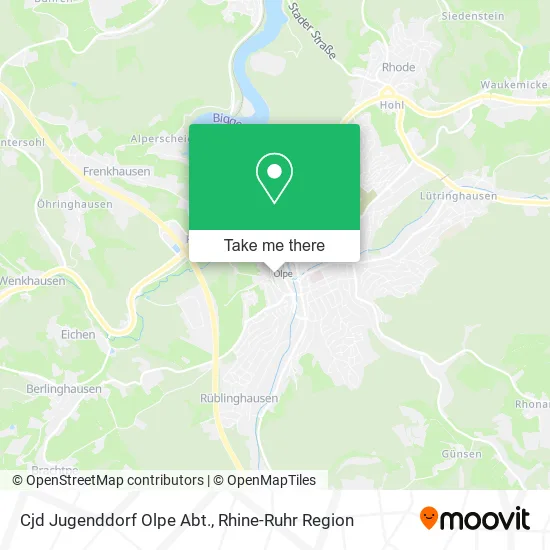 Карта Cjd Jugenddorf Olpe Abt.
