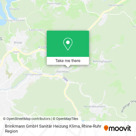 Карта Brinkmann GmbH Sanitär Heizung Klima