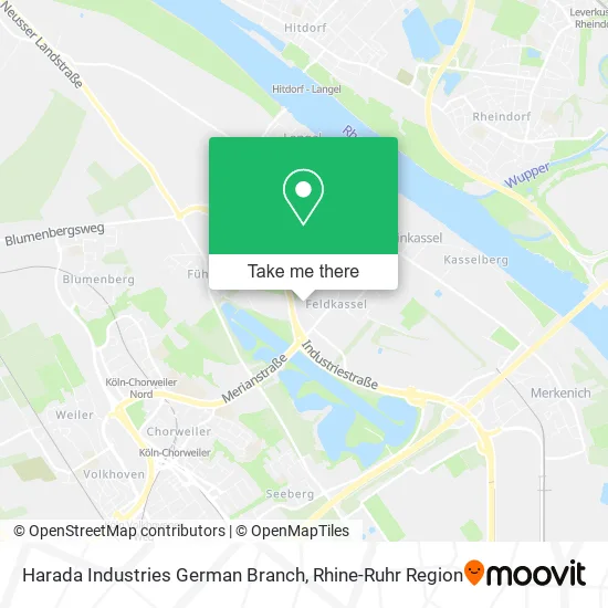 Карта Harada Industries German Branch