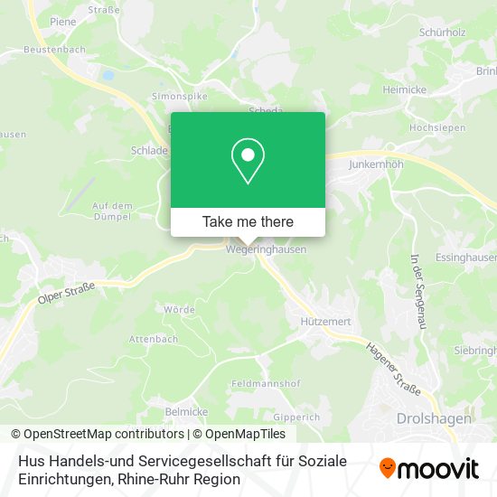 Hus Handels-und Servicegesellschaft für Soziale Einrichtungen map