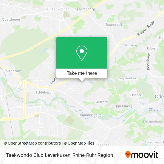 Карта Taekwondo Club Leverkusen