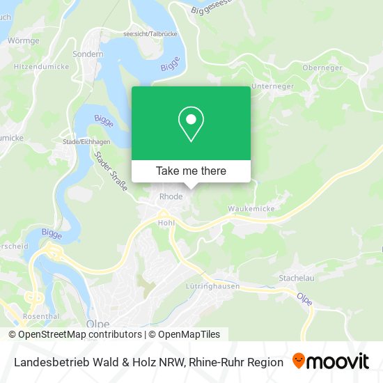 Landesbetrieb Wald & Holz NRW map