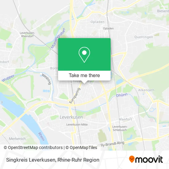 Карта Singkreis Leverkusen