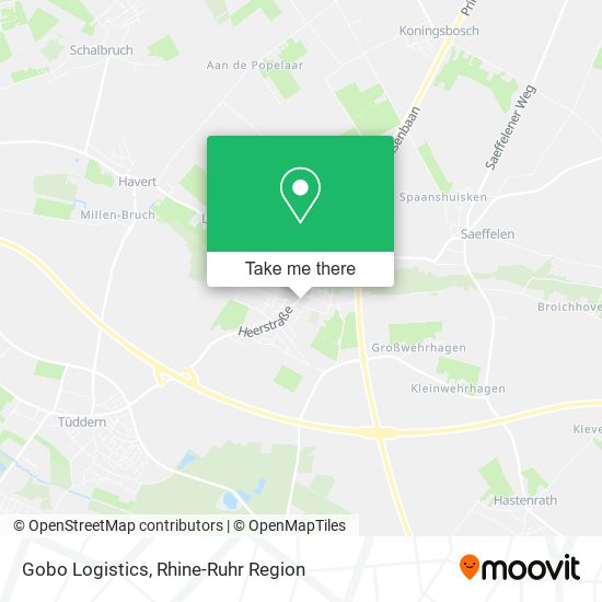 Gobo Logistics map