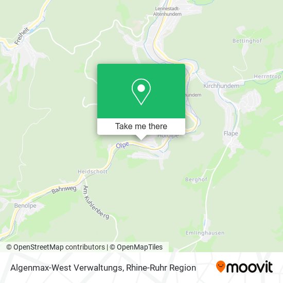 Algenmax-West Verwaltungs map