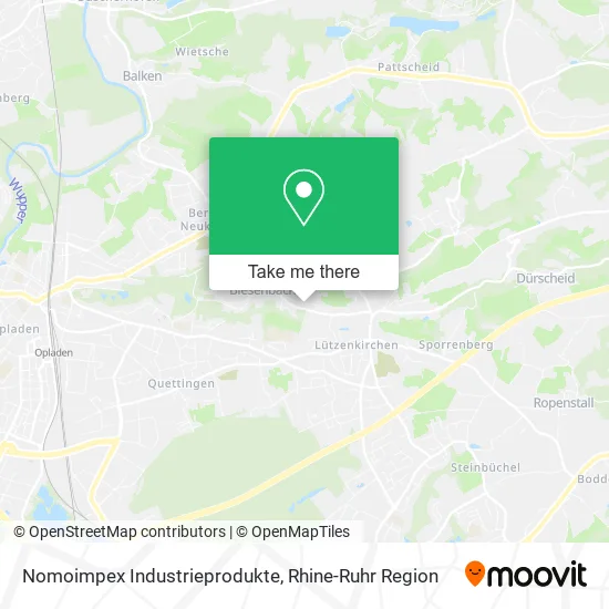 Карта Nomoimpex Industrieprodukte
