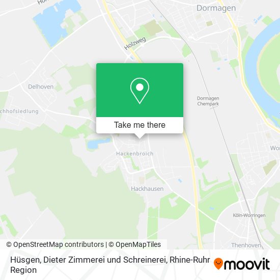 Hüsgen, Dieter Zimmerei und Schreinerei map