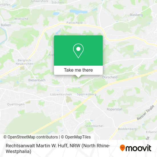 Карта Rechtsanwalt Martin W. Huff