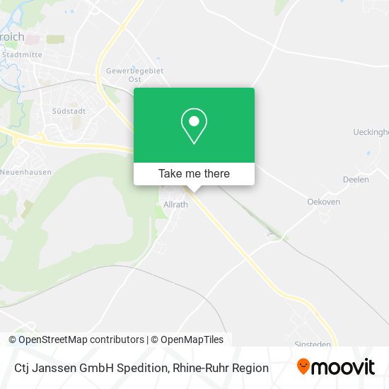 Ctj Janssen GmbH Spedition map