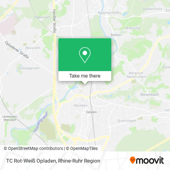 Карта TC Rot-Weiß Opladen