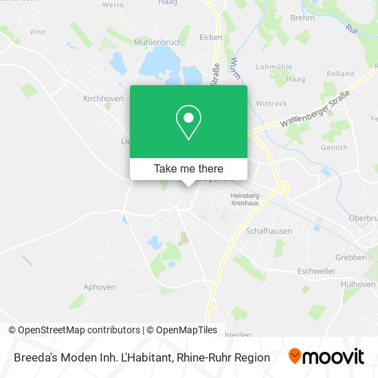 Карта Breeda's Moden Inh. L'Habitant
