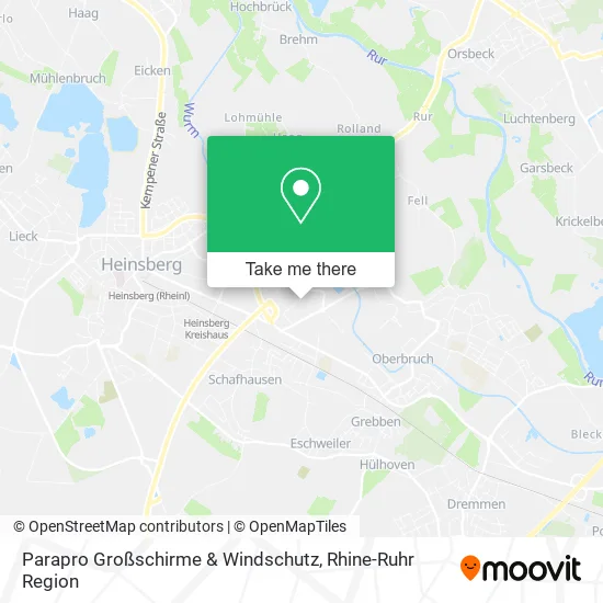 Карта Parapro Großschirme & Windschutz