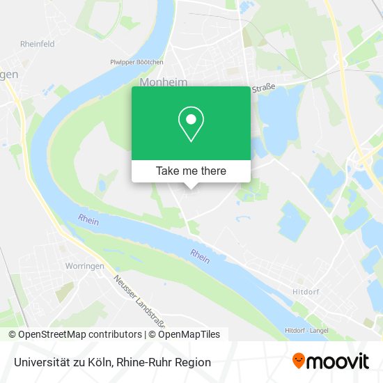 Universität zu Köln map