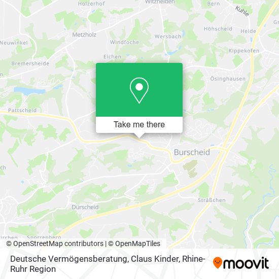 Deutsche Vermögensberatung, Claus Kinder map