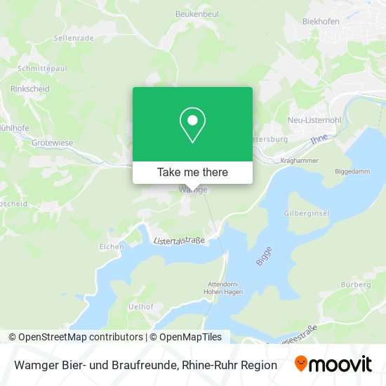 Wamger Bier- und Braufreunde map