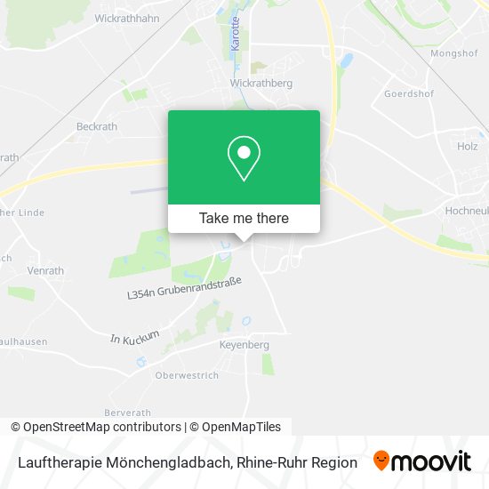 Lauftherapie Mönchengladbach map