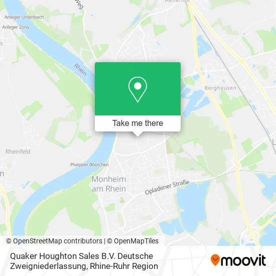 Карта Quaker Houghton Sales B.V. Deutsche Zweigniederlassung