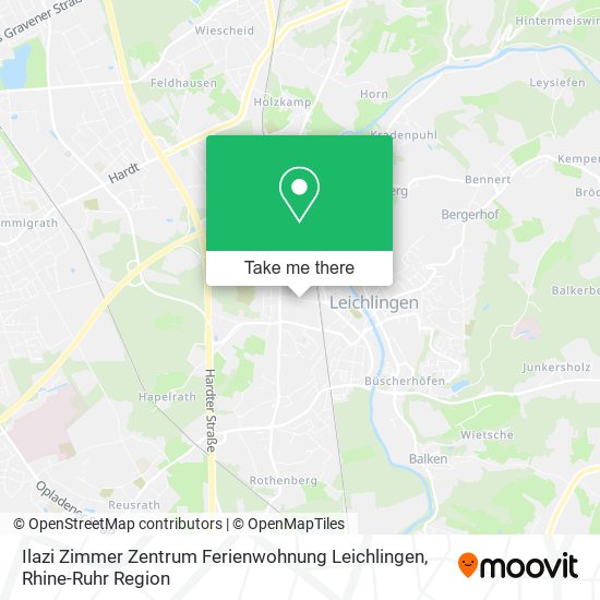 Ilazi Zimmer Zentrum Ferienwohnung Leichlingen map