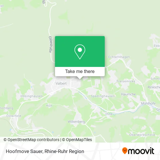 Карта Hoofmove Sauer
