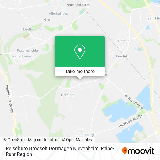 Reisebüro Brosseit Dormagen Nievenheim map