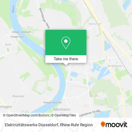 Карта Elektrizitätswerke Düsseldorf