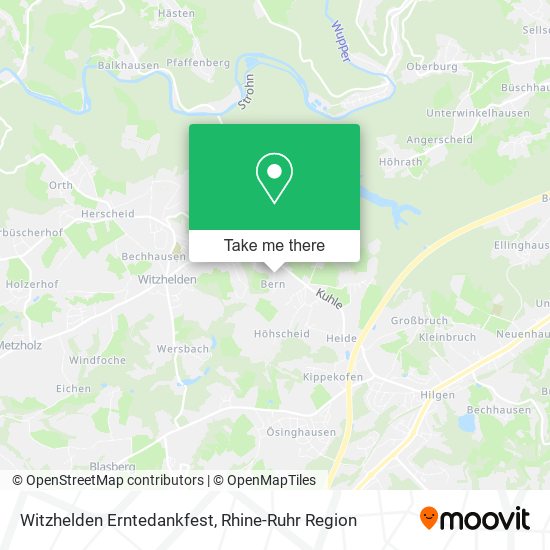 Witzhelden Erntedankfest map