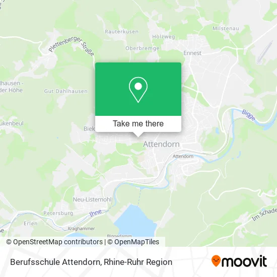 Карта Berufsschule Attendorn