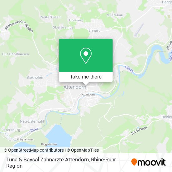 Tuna & Baysal Zahnärzte Attendorn map