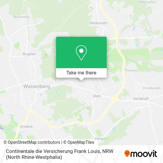 Карта Continentale die Versicherung Frank Louis